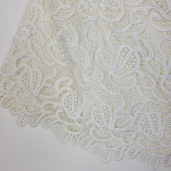 Flora Nikrooz Womens Ivory Lace Overlay Camisole Sleeveless‎ Top EUC Small - Picture 5 of 7